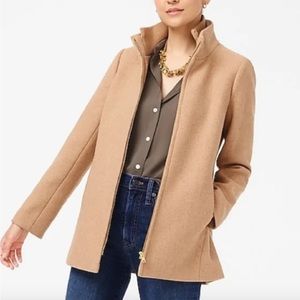 JCrew Factory Village Coat - Camel Wool Blend